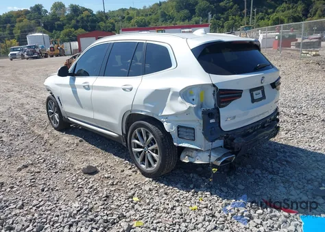 2022 BMW X3 xDrive30I из США, поврежденный, VIN 5UX53DP09N9K53801